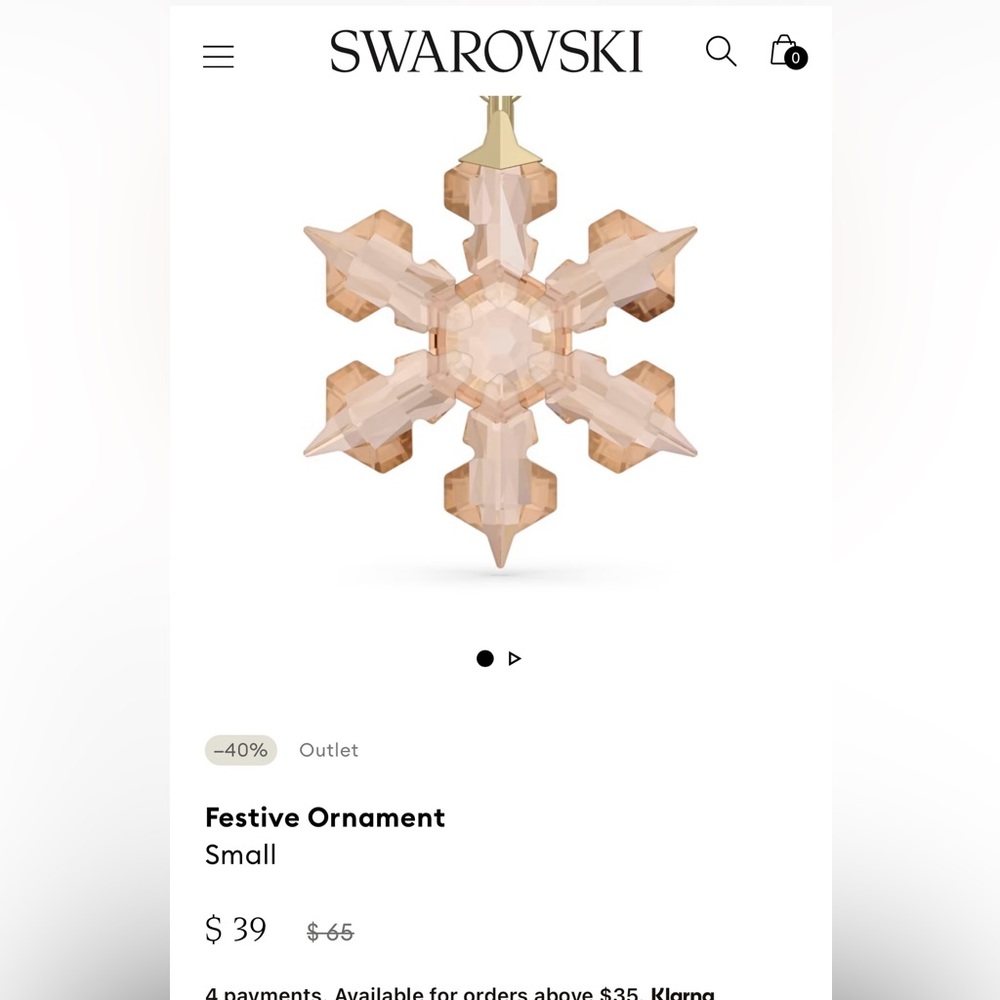 Swarovski ornament